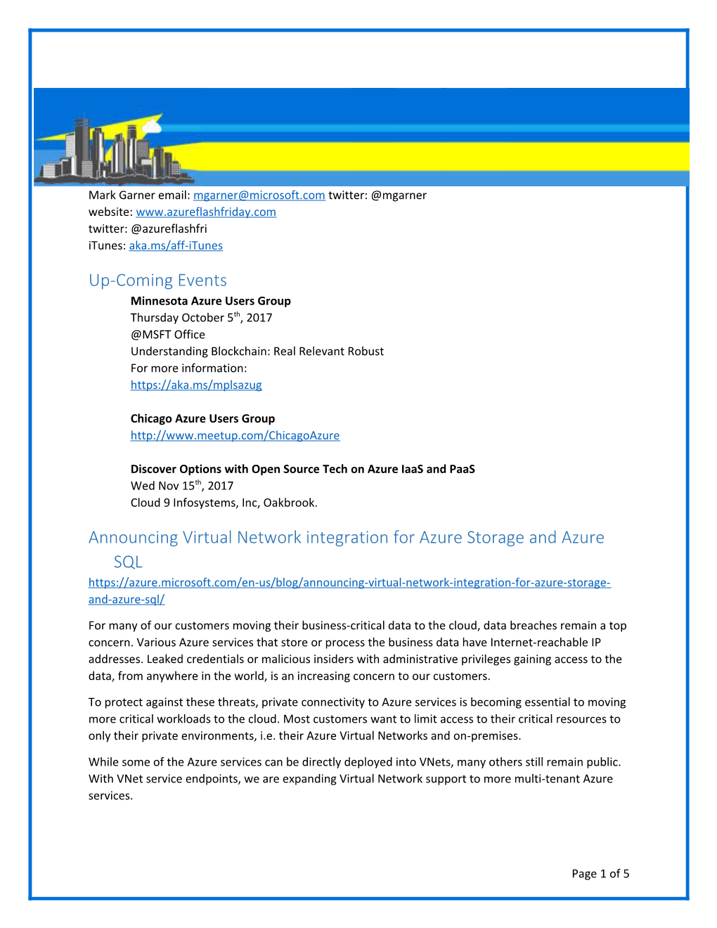Announcing Virtual Network Integration for Azure Storage and Azure SQL