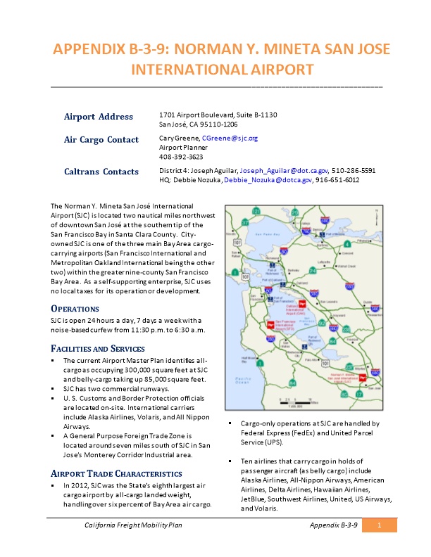 Appendix B-3-9: Norman Y. Mineta San Jose International Airport
