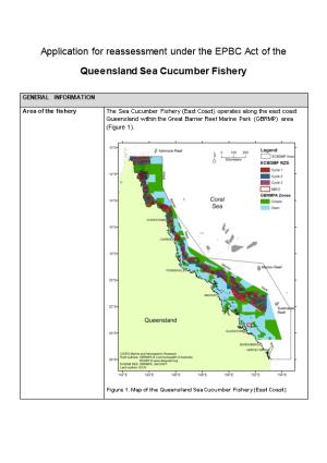 Application for Reassessment Under the EPBC Act of the Queensland Sea Cucumber Fishery