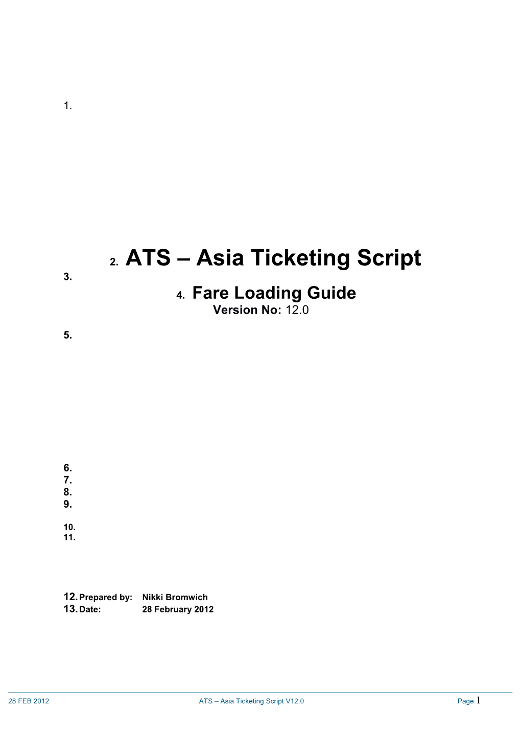 ATS Fare Loading Guide 12.0