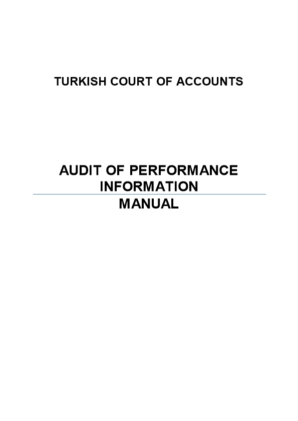 Audit of Performance Information Manual Was Discussed and Approved by the Auditing Planning