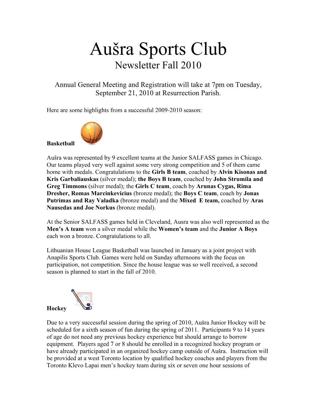 Ausra Sports Club