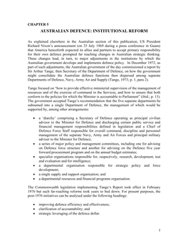 Australian Defence Acquisition System, Revised May 2007