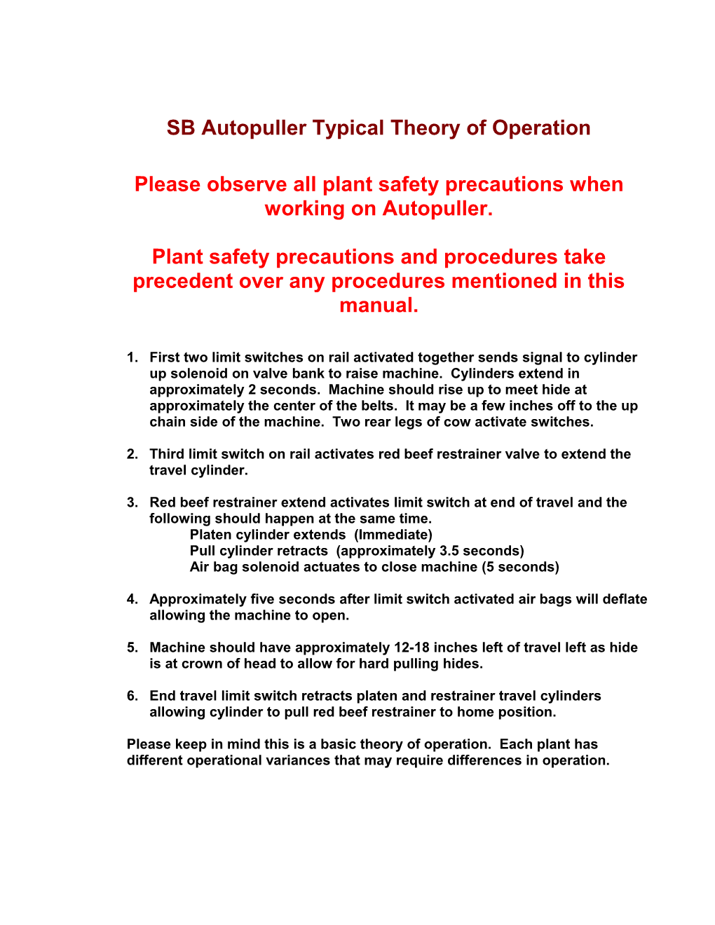 Autopuller Theory of Operation