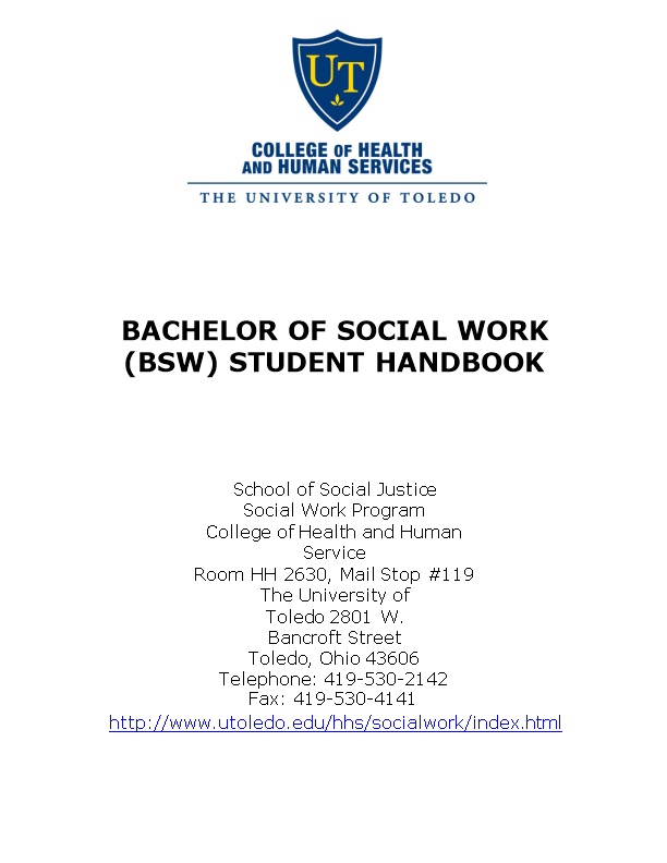 Bachelor of Social Work (Bsw) Student Handbook