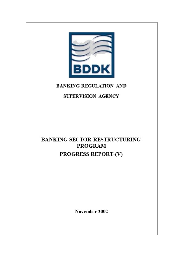 Banking Sector Restructuring Program Progress Report 11.2002