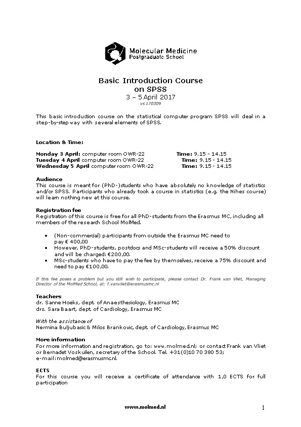 Basic Introduction Course