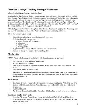 Bee the Change Trading Strategy Worksheet