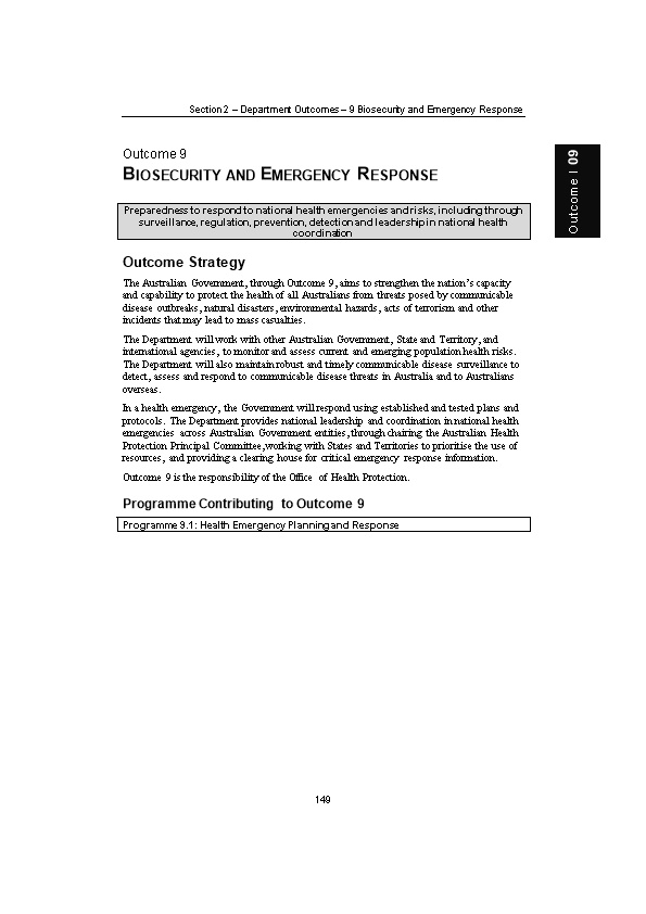 Biosecurity and Emergency Response
