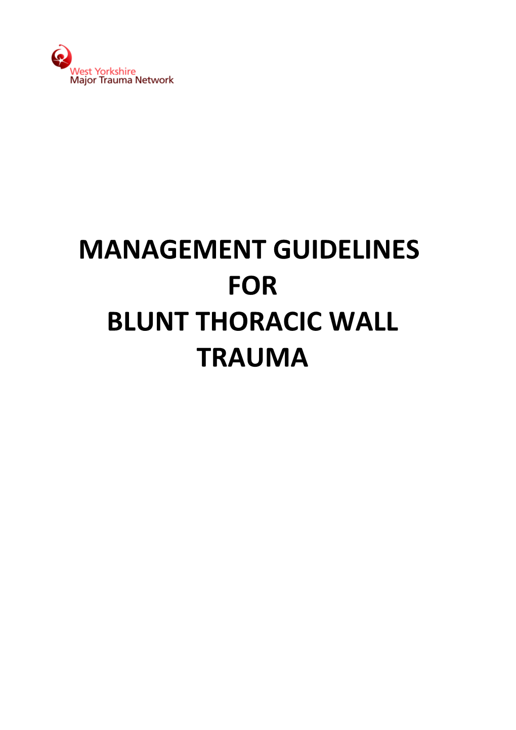 Blunt Thoracic Wall Trauma