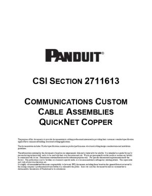 Boilerplate Copper Quicknet Specification - 27 16 13