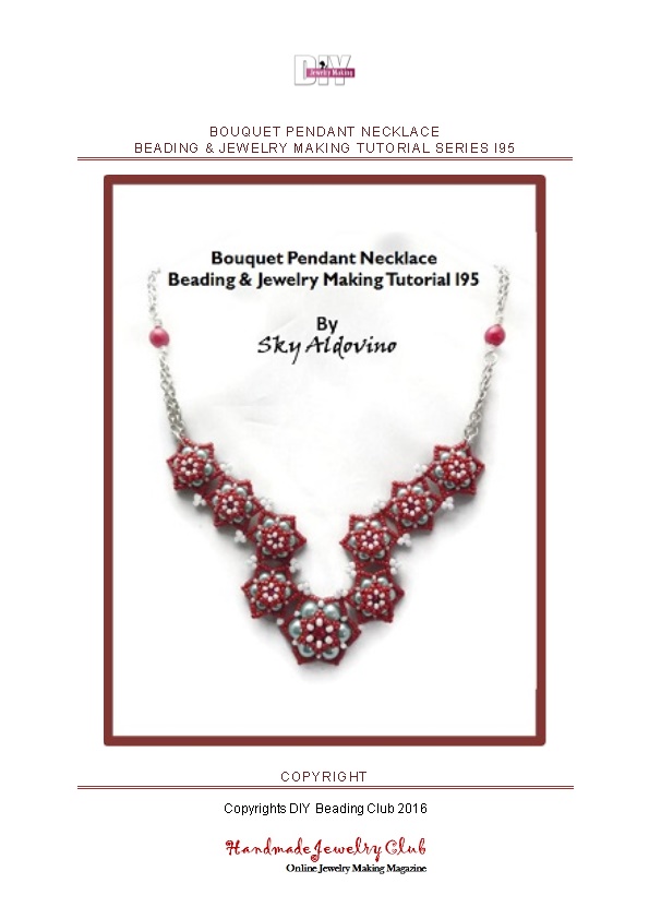 Bouquet Pendant Necklacebeading& Jewelry Making Tutorial Series I95