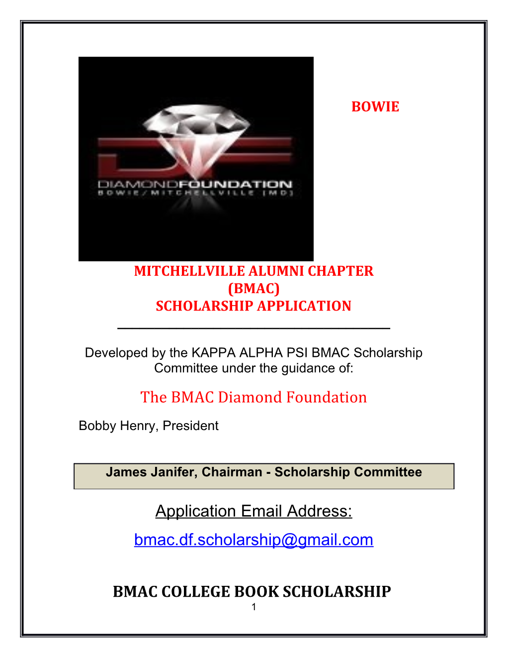 Bowie Mitchellville Alumni Chapter