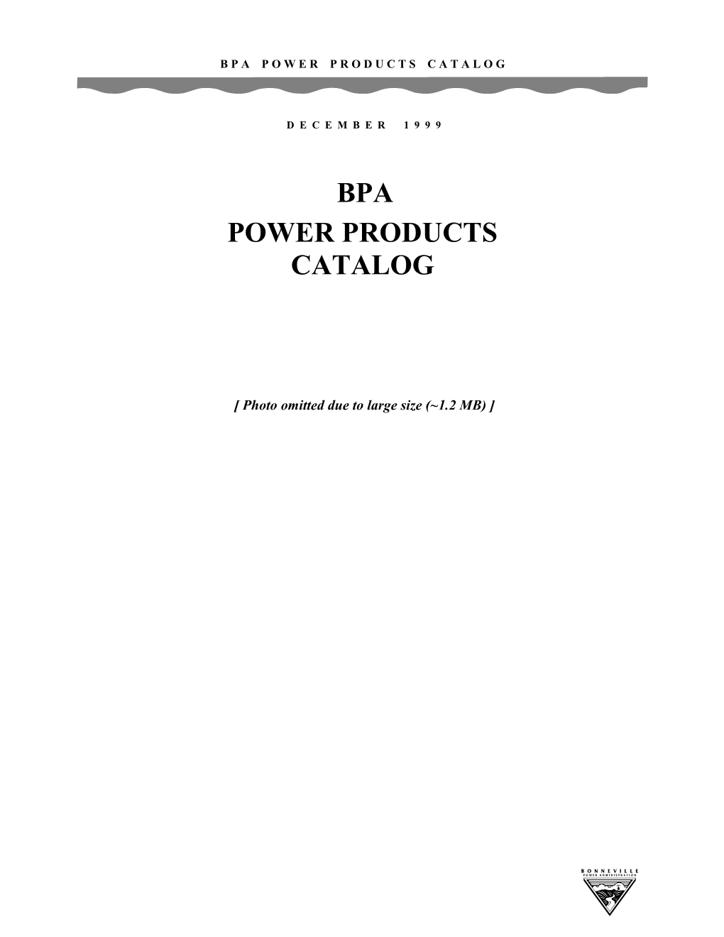 BPA Power Products Catalog