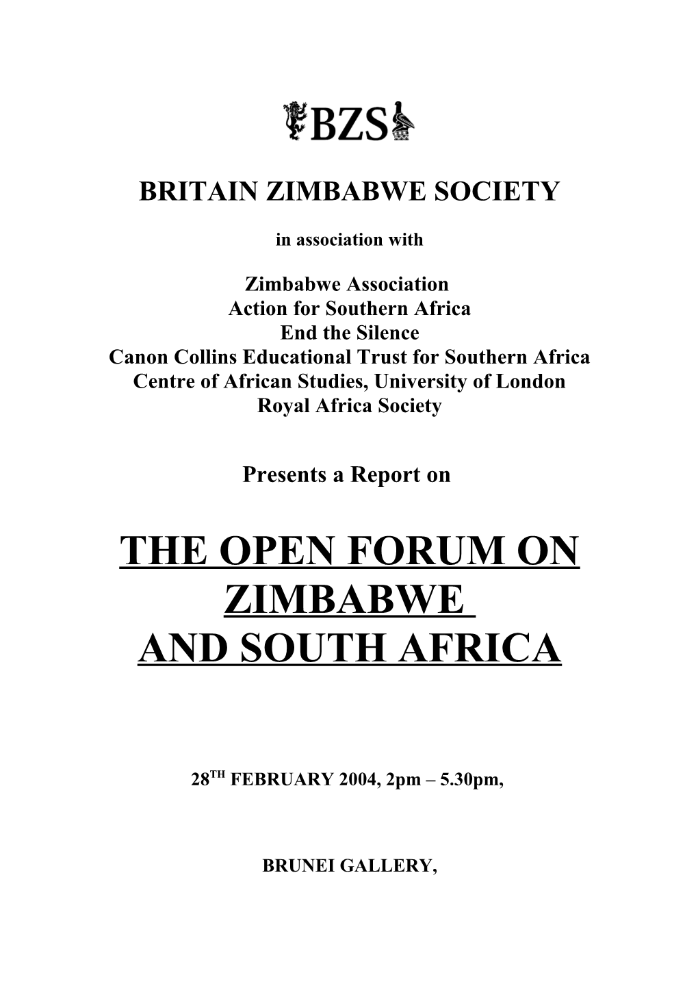 Britain-Zimbabwe Society