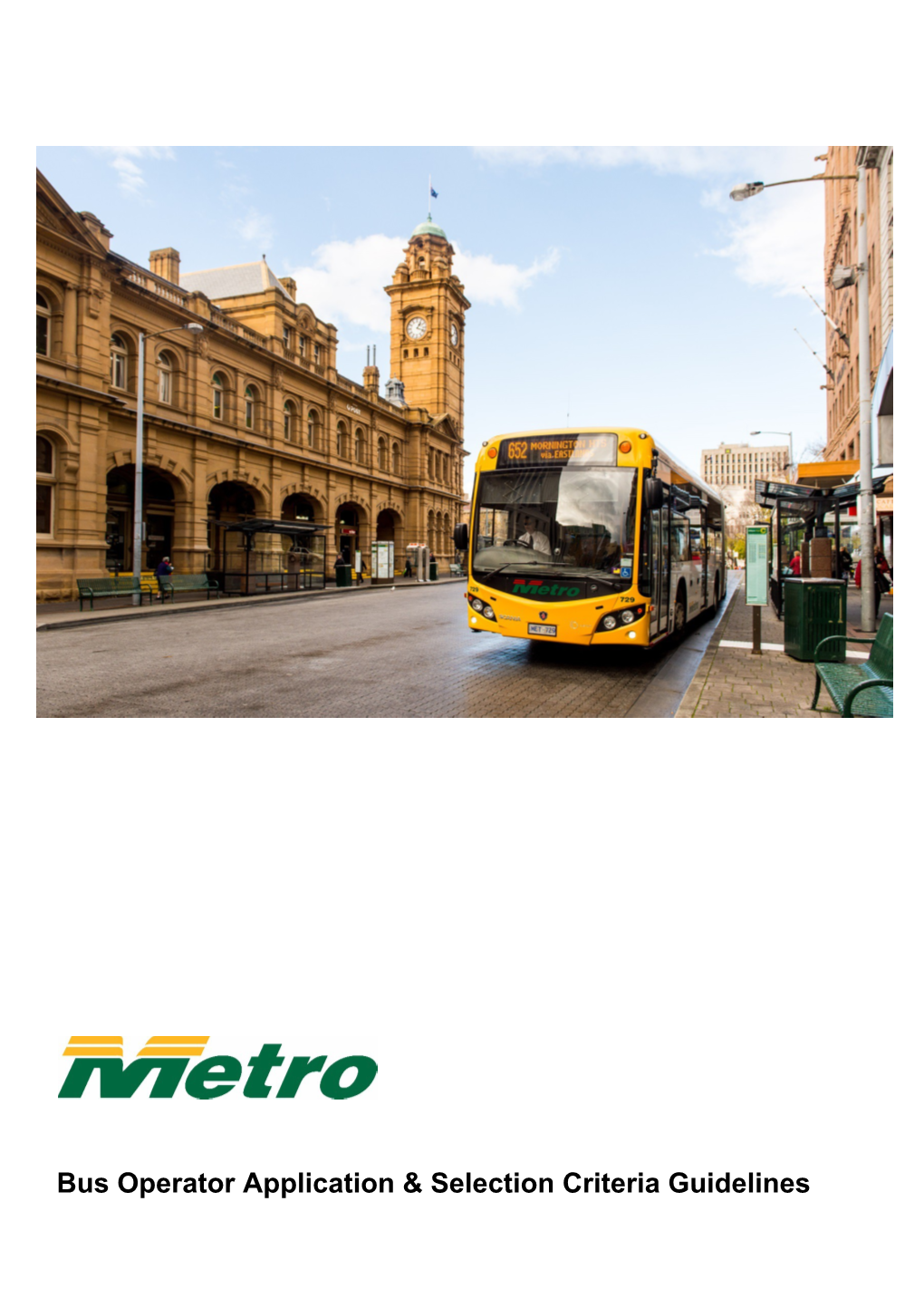 Bus Operator Application & Selection Criteria Guidelines