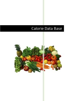 Calorie Data Base