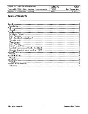 CAPP Manual - 31215 - Fixed Asset Accounting, Lease Accounting, LAS Transactions