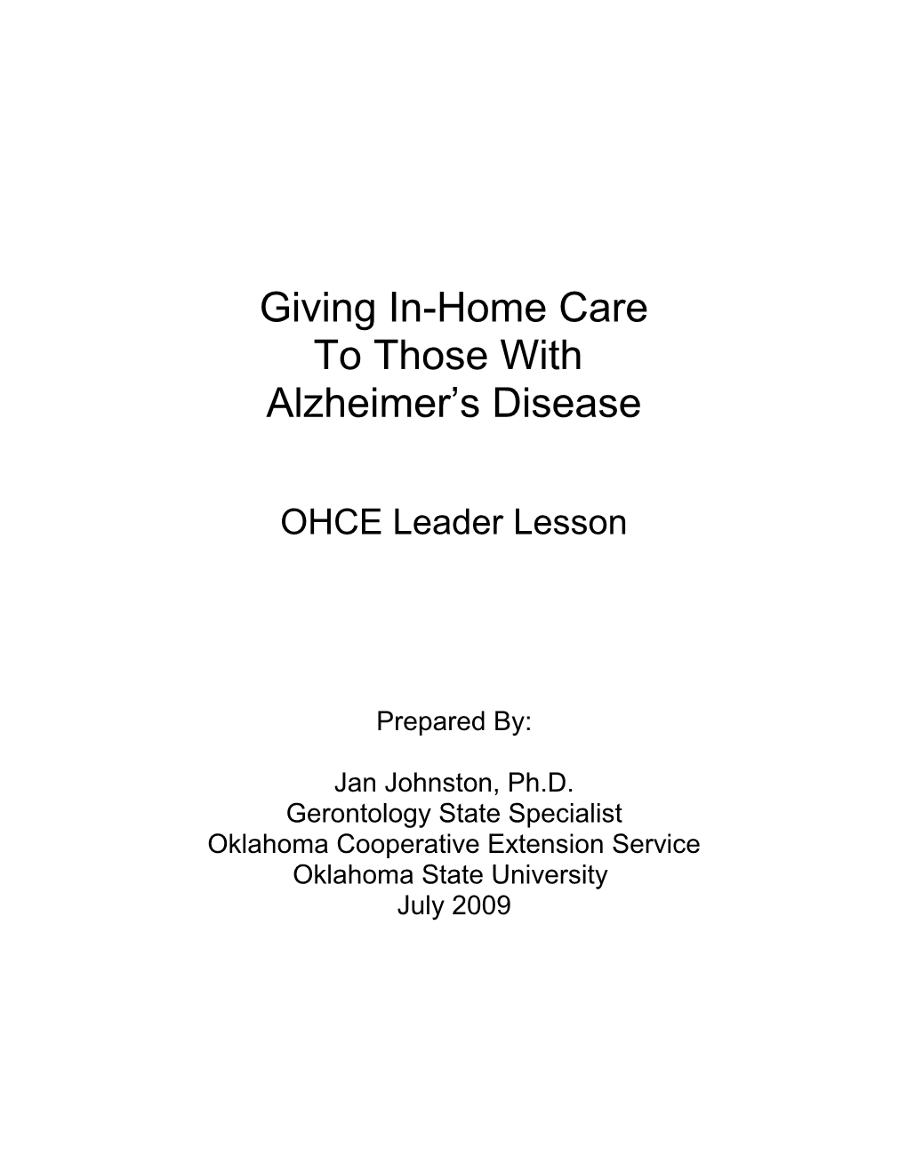 Caring for with Those with Alzheimer S Disease