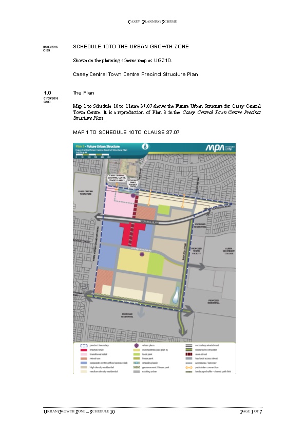Casey Central Town Centre Precinct Structure Plan