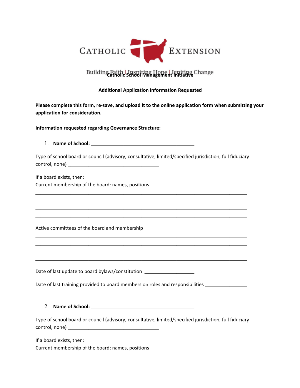 Catholic School Management Initiative