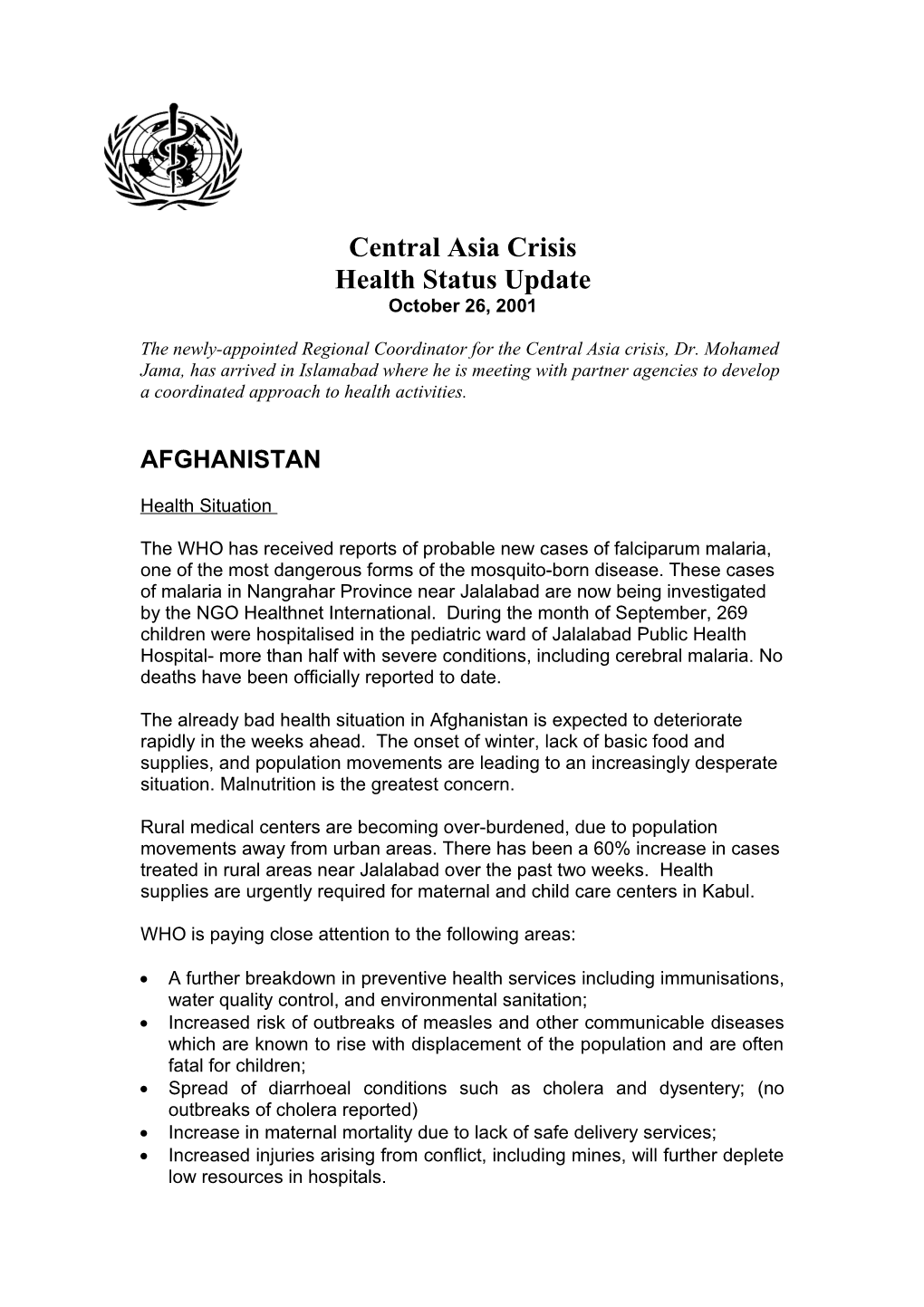 Central Asia Crisis