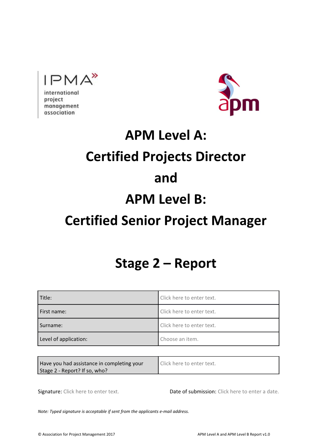 Certified Senior Project Manager