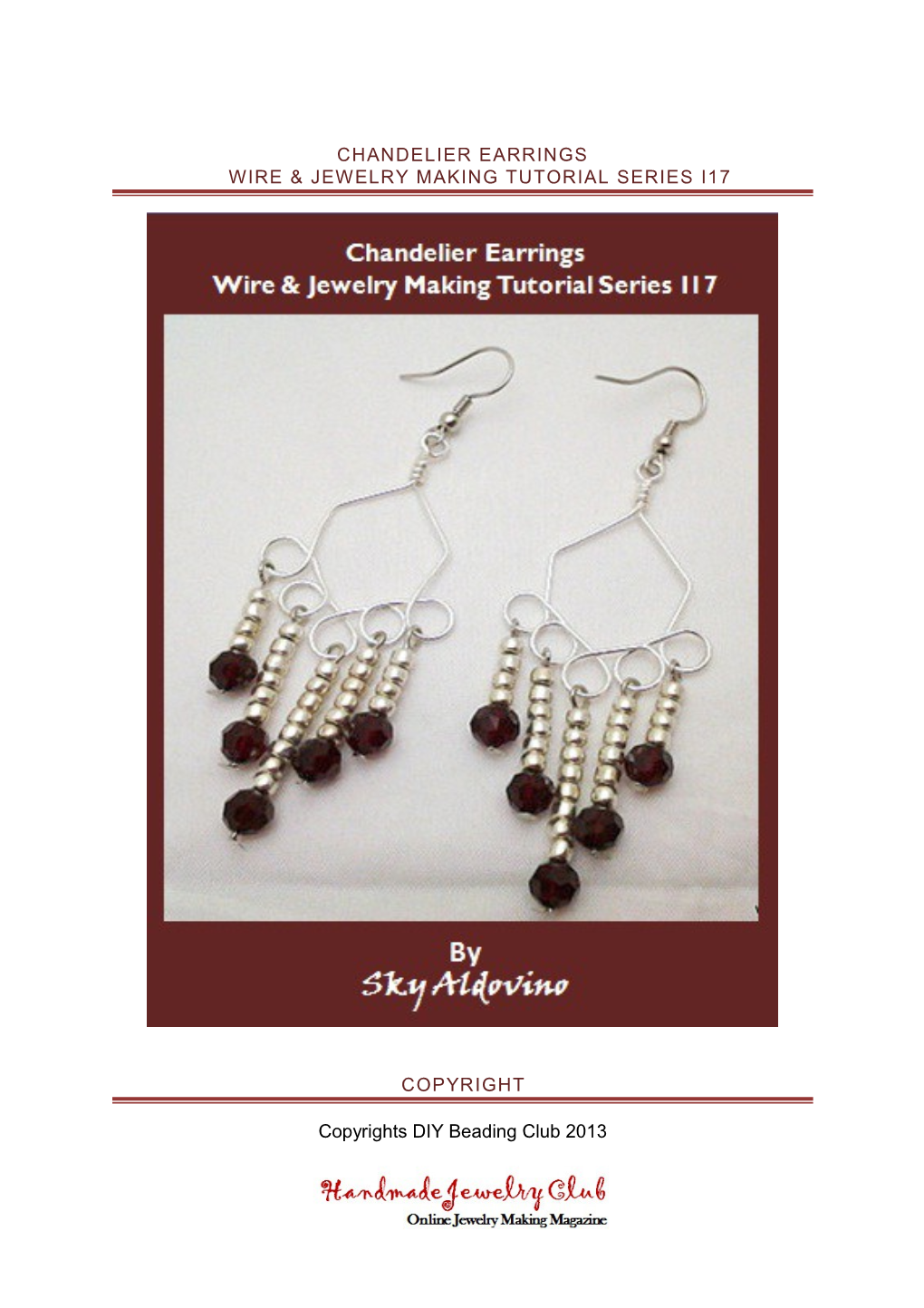 Chandelier Earringswire& Jewelry Making Tutorial Series I17