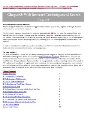 Chapter 2: Web Research Techniques and Search Engines