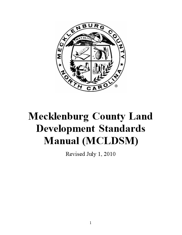 Charlotte Land Development Standards Manual