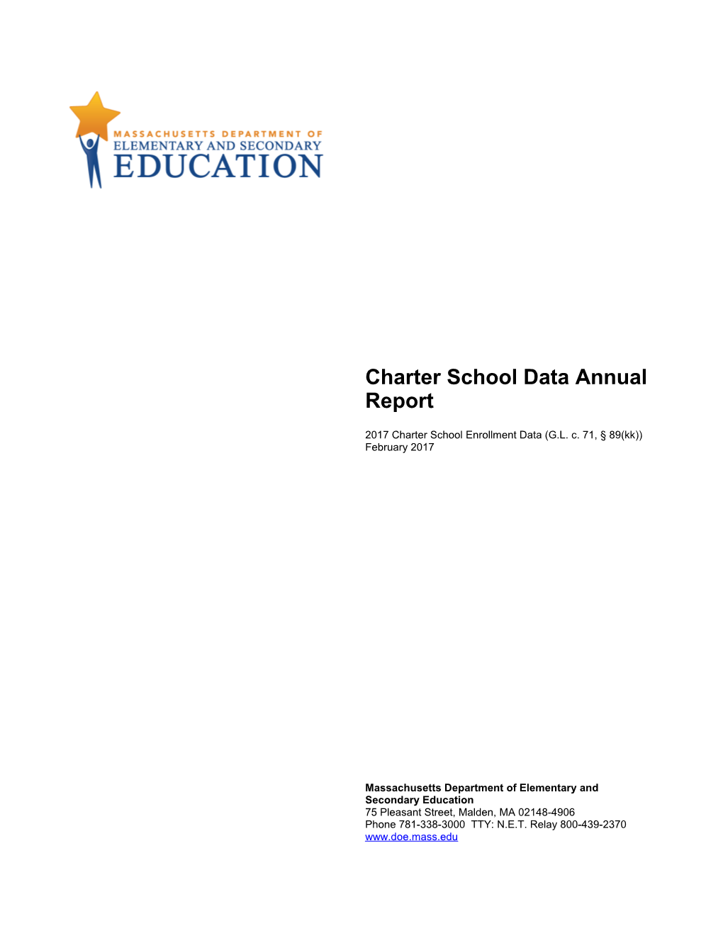 Charter School Data Annual Report Feb 2017