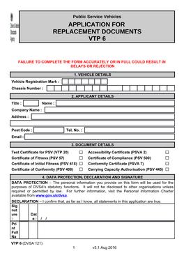 Cheques/Postal Orders- Payable to the Driver and Vehicle Standards Agency