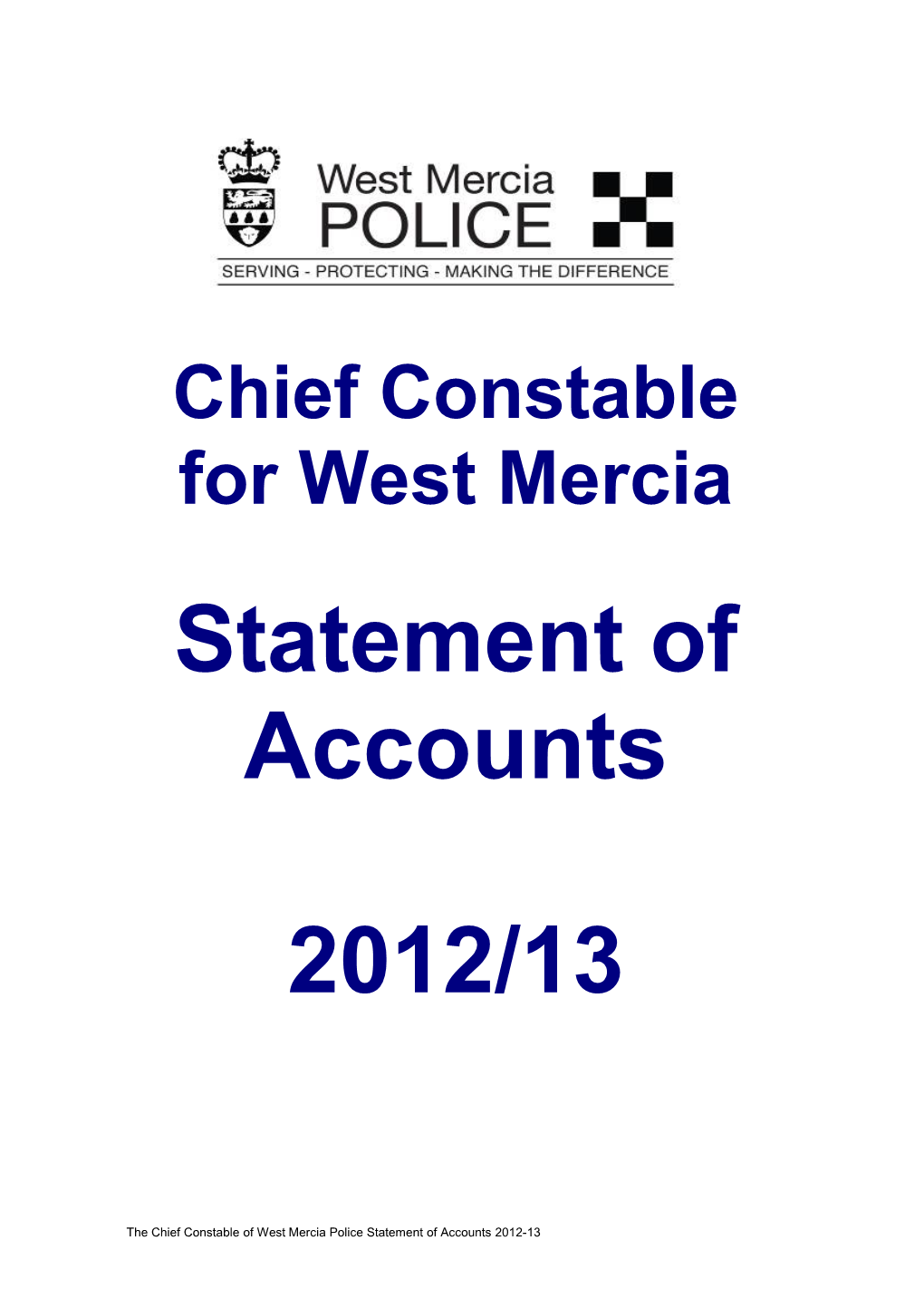 Chief Constable for West Mercia