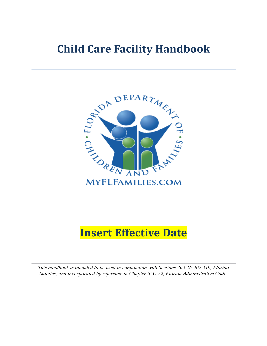 Child Care Facility Handbook