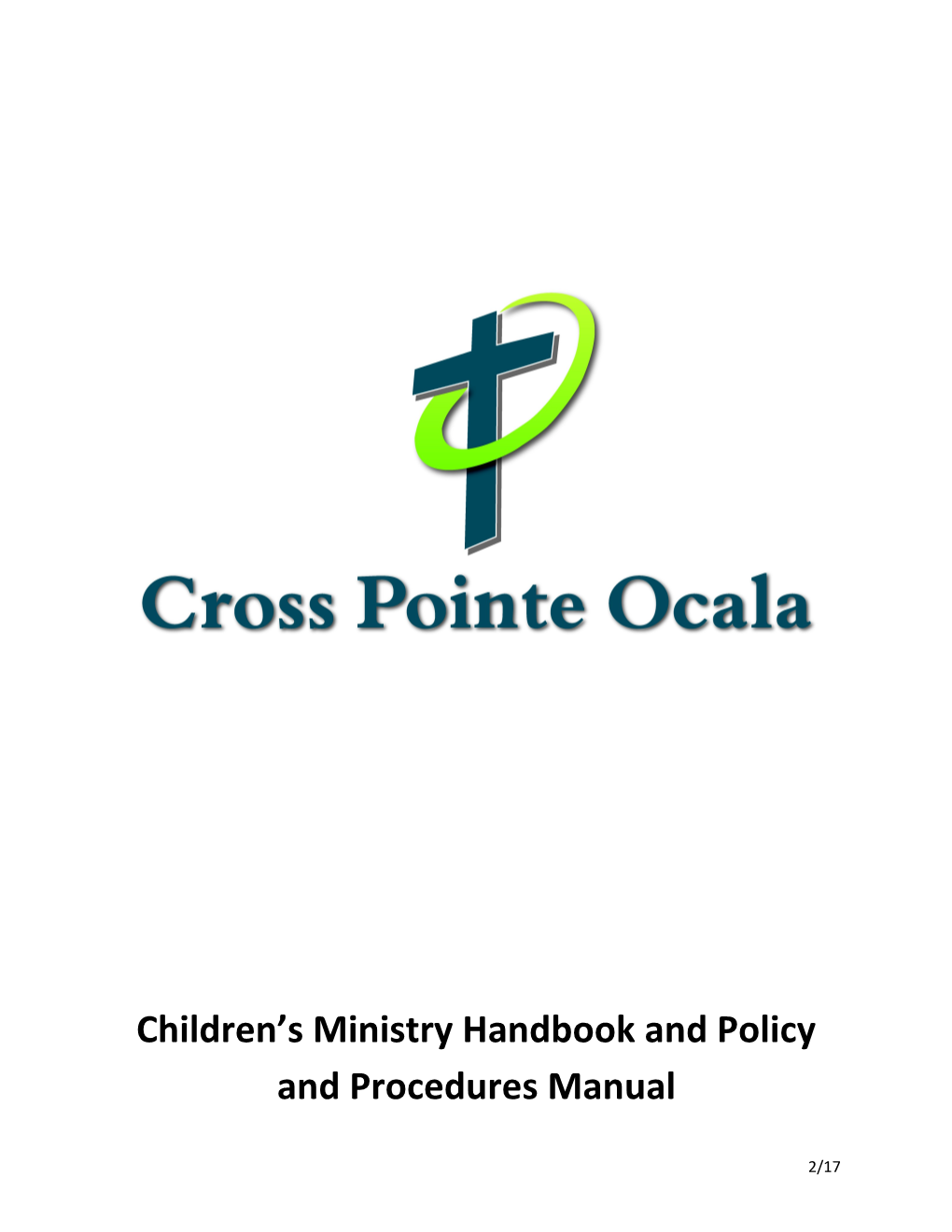 Children S Ministry Handbook and Policy and Procedures Manual