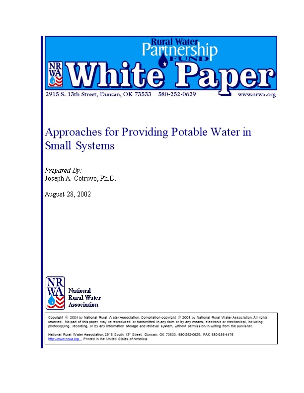Choices for Optimizing Potable Water Sources in Small Systems