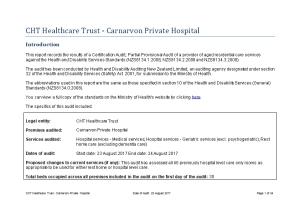 CHT Healthcare Trust - Carnarvon Private Hospital