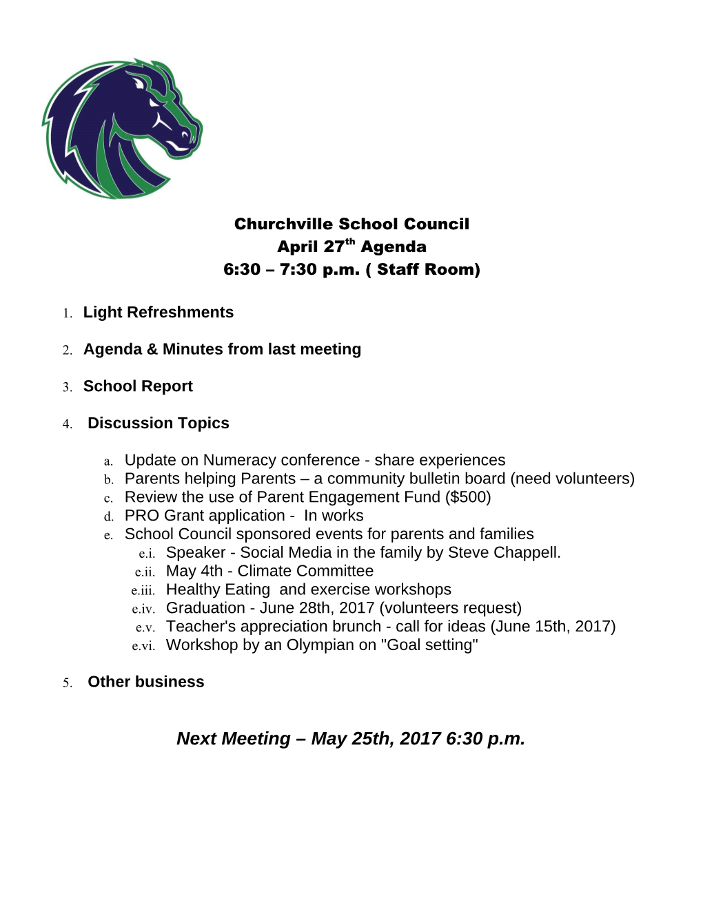 Churchville School Council