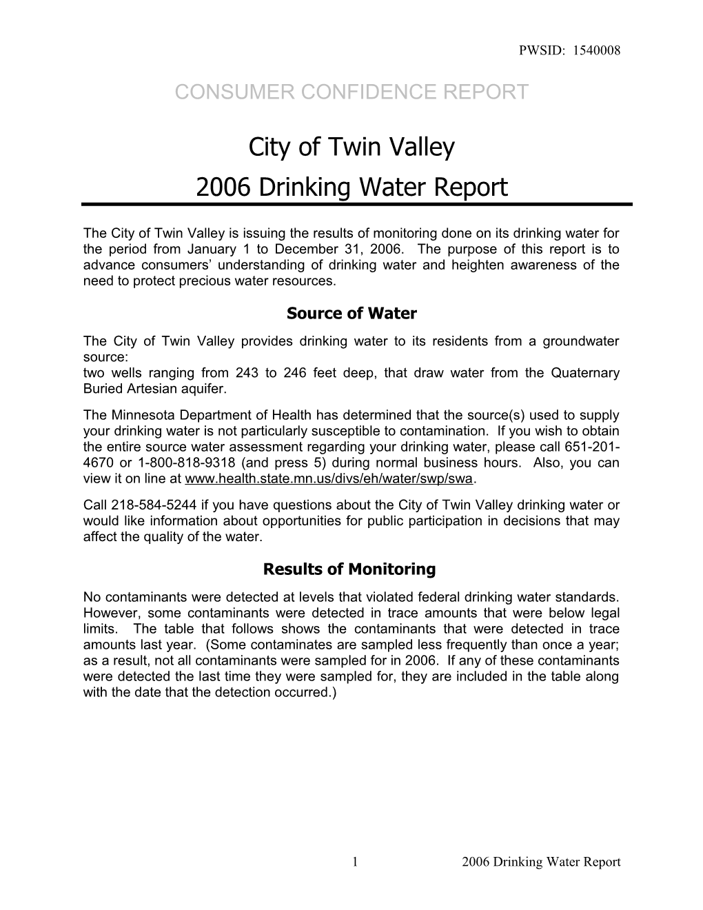 City of Twin Valley