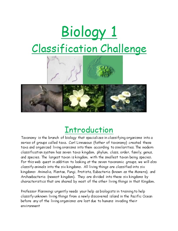 Classification Challenge