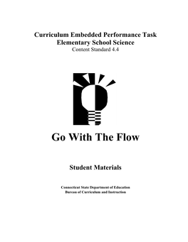 CMT Grade 4 Task Go with the Flow Student