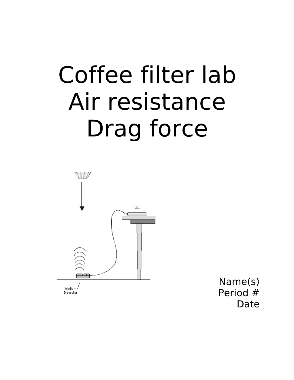 Coffee Filter Lab