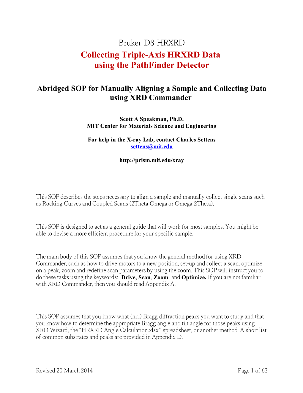 Collecting Triple-Axis HRXRD Data