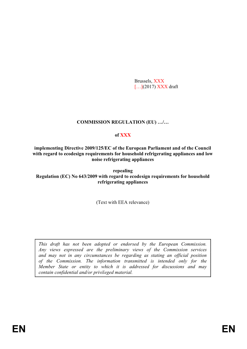 Commission Regulation (Eu)