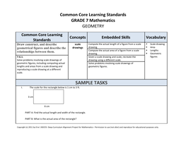 Common Core Learning Standards