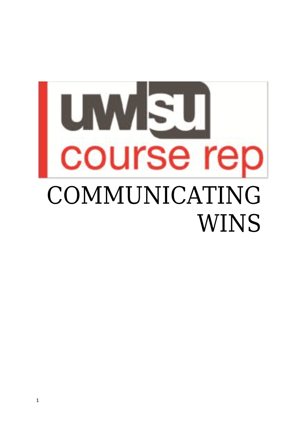 Communicating Wins