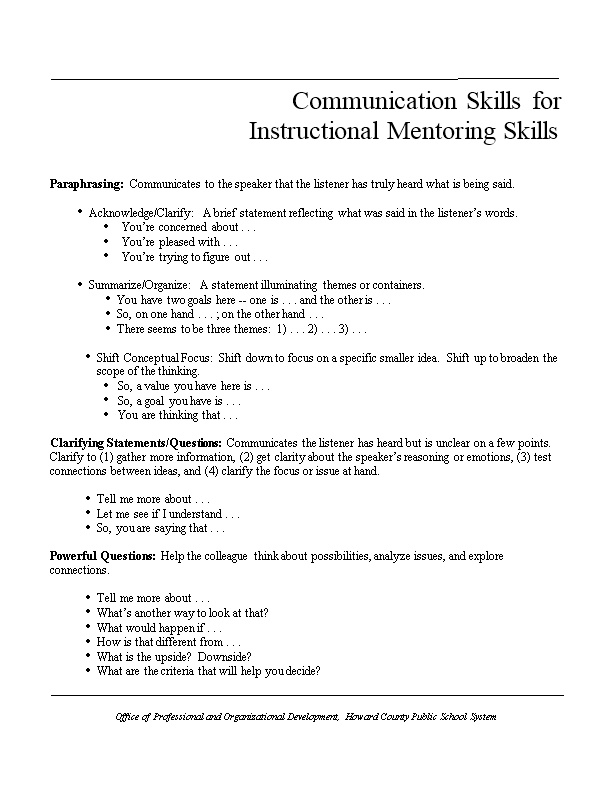 Communication Skills For