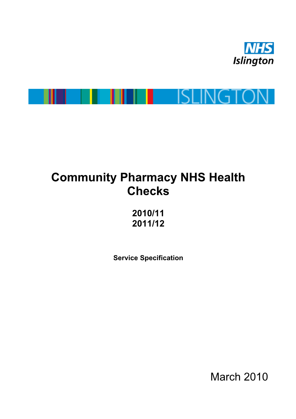 Community Pharmacy NHS Health Checks