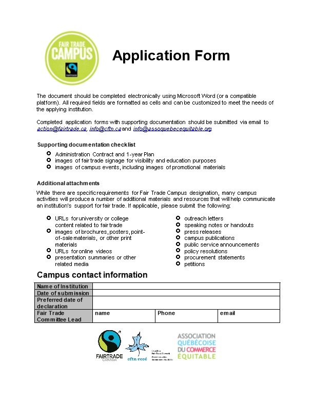 Completed Application Forms with Supporting Documentation Should Be Submitted Via Email