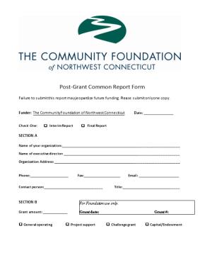Connecticut Common Report Form